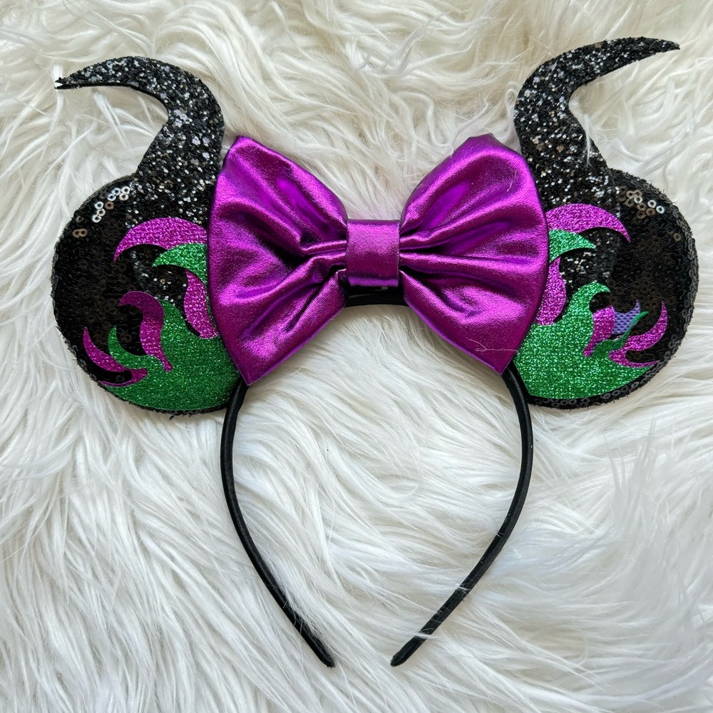 Maleficent Mouse Headband Mouse headband Ears Disney Mouse Ears Headband